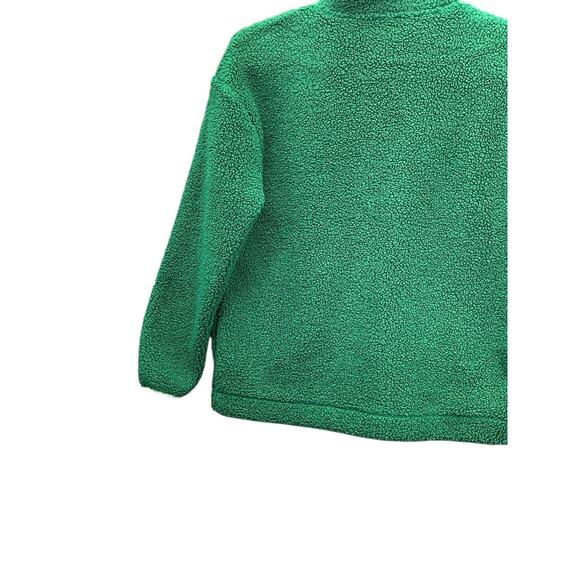 Lilly Pulitzer Sherpa Pullover Cozy Half Zip Pockets Green Size Small - Picture 6 of 14